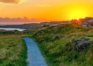 The sunsetting over Haugesund