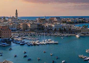 A panoramic view of Bari