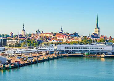 Panoramic cityscape of Tallinn