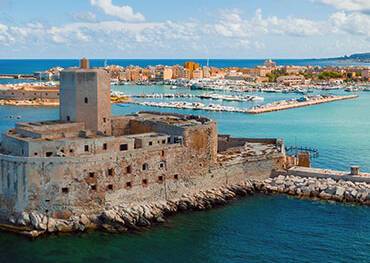 A panoramic view of Trapani