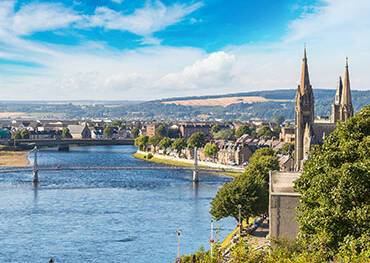 The view over Inverness