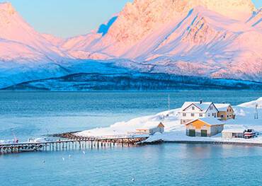 A wooden pier in Tromso