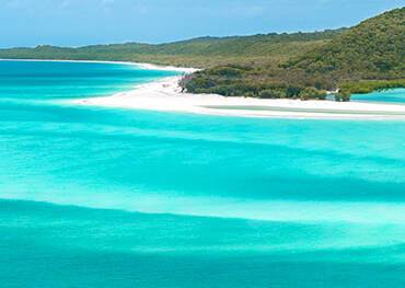 A panoramic view of the Whitsunday Islands