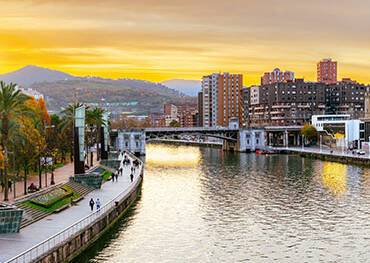 A panoramic view of Bilbao