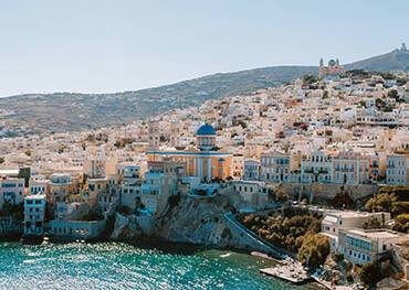 A panoramic view of Syros