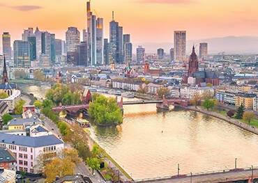 A panoramic view of Frankfurt