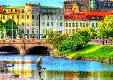 A panoramic view of Gothenburg