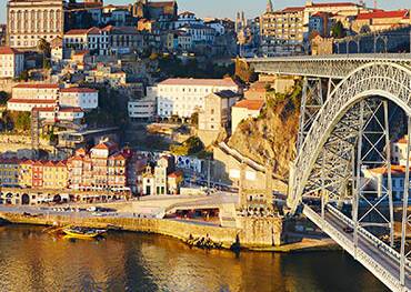 A panoramic view of Porto