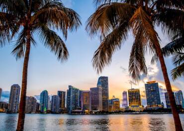 Overnight hotel stay in Miami, Florida, USA