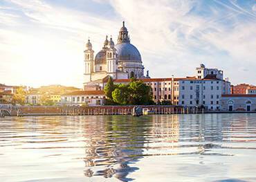 A panoramic view of Venice