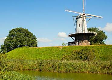 Traditional windmill in Veere