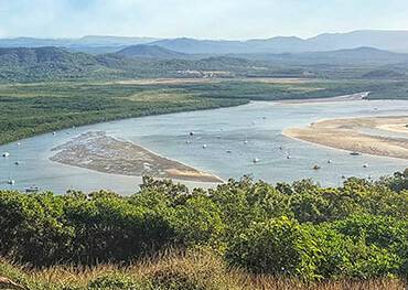 A panoramic view of Cooktown