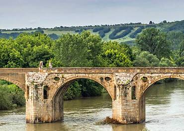 Old stone bridge in the Ruse region