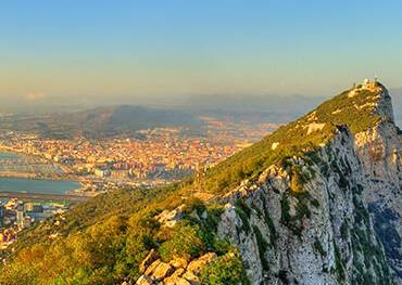 A panoramic view of Gibraltar