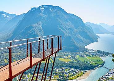 The Rampestreken observation deck in Andalsnes