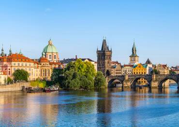 A panoramic view of Prague