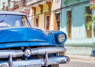A vintage car in Havana