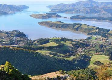 A panoramic view of Lyttelton