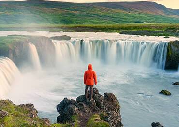 Godafoss waterfall, close to Akureyri