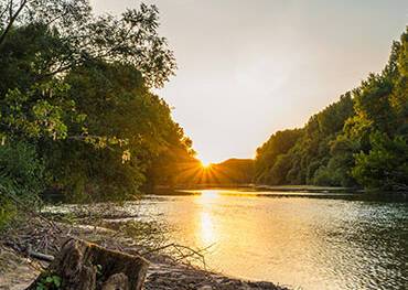 The Rhine River at Germersheim