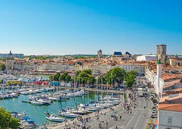 The view of La Rochelle from above