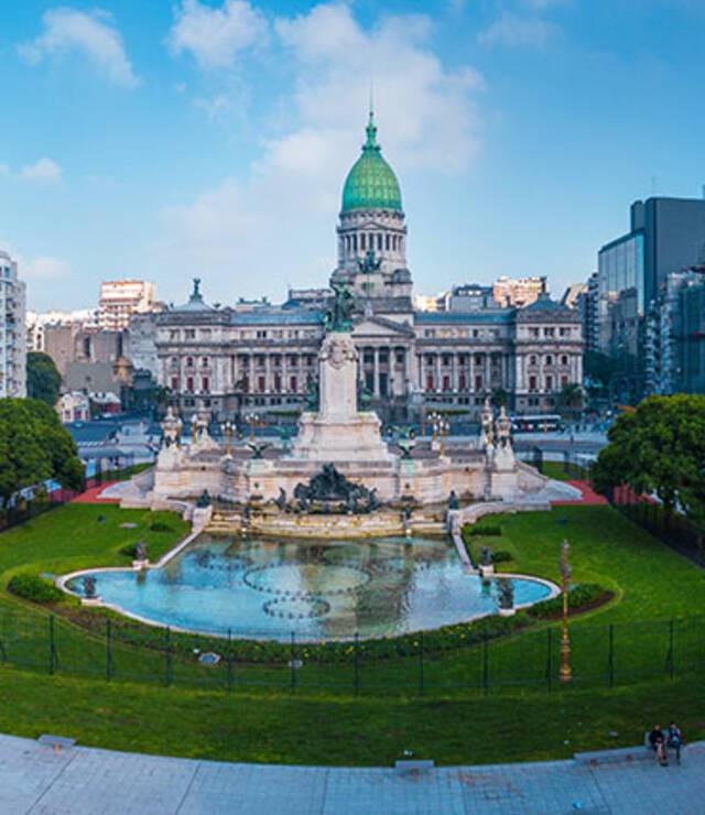 An aerial view of Buenos Aires