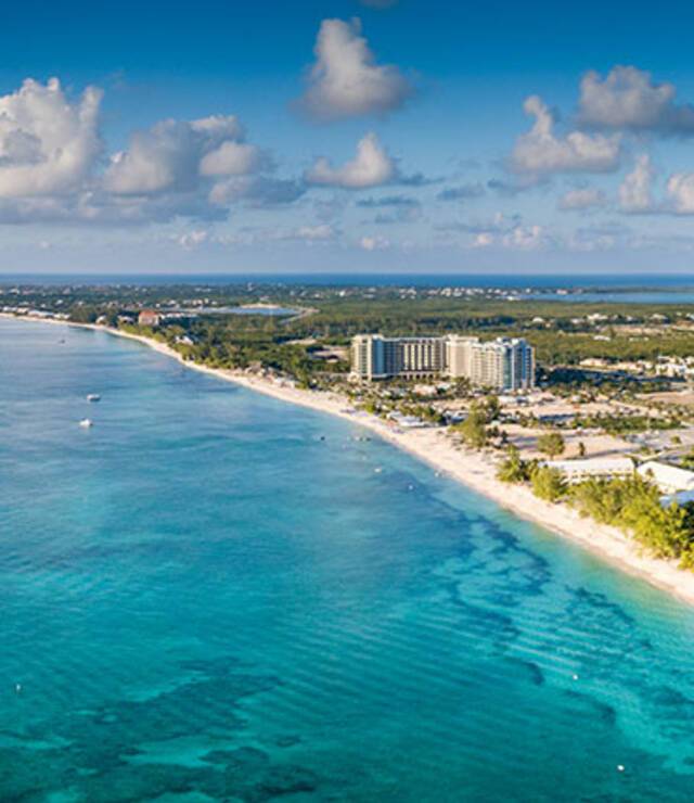 A panoramic view of the Cayman Islands