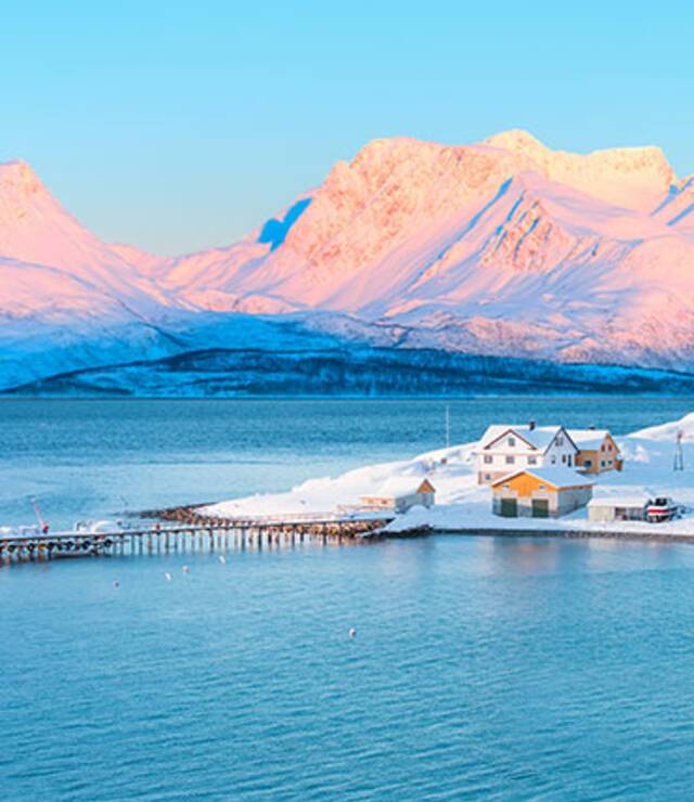 A wooden pier in Tromso