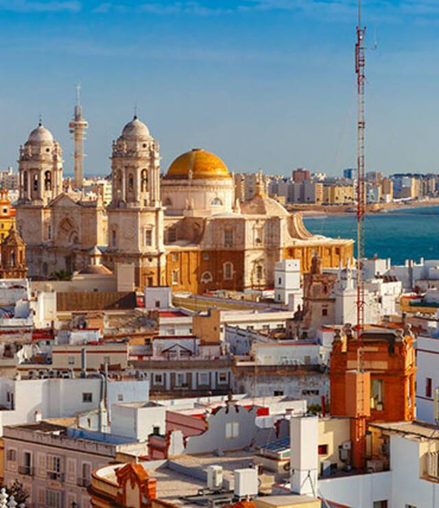 A panoramic view of Cádiz