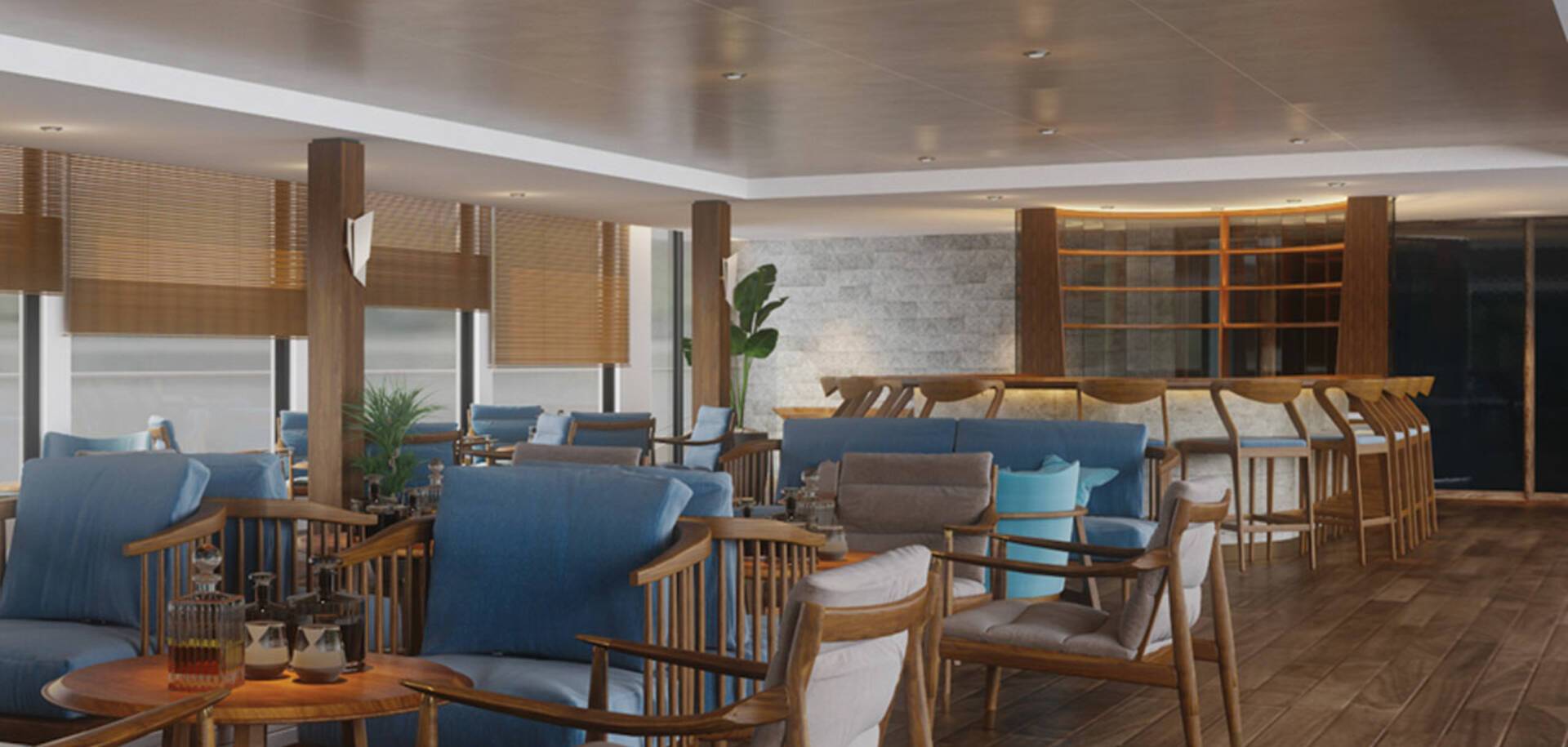 Sun deck on Victoria Mekong