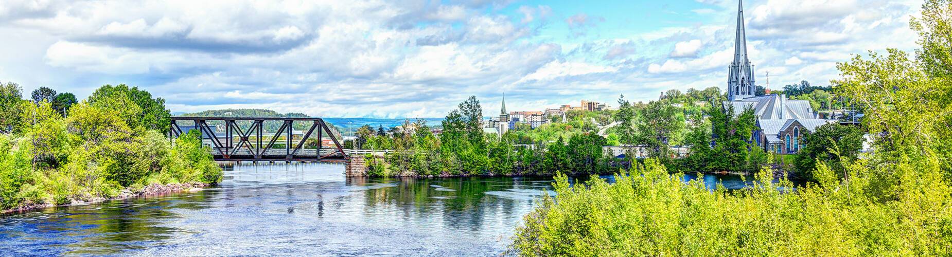 A panoramic view of Saguenay