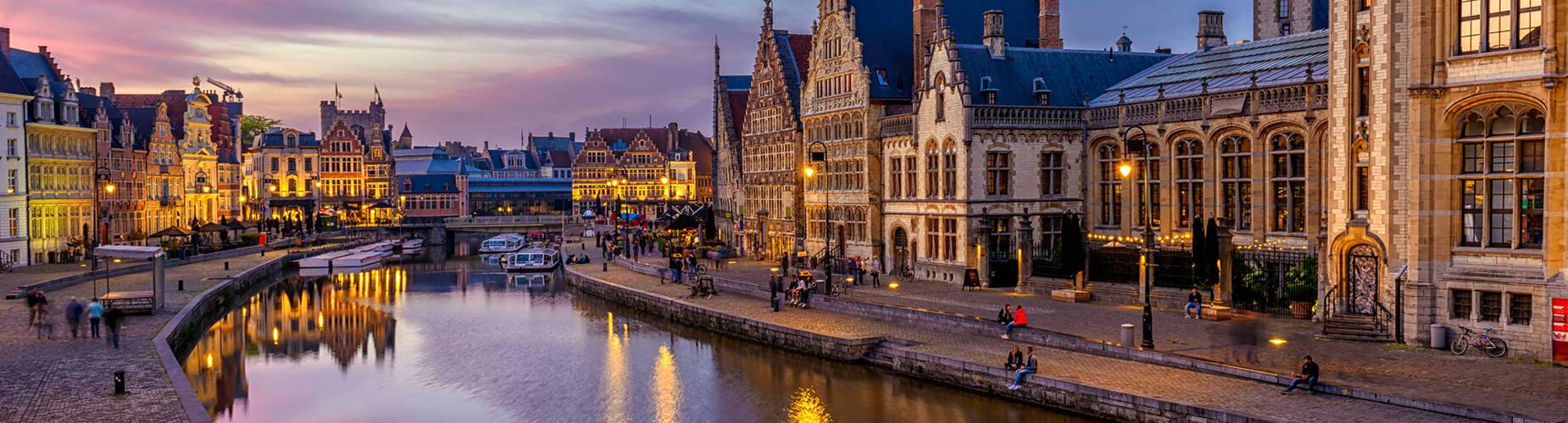 Ghent at dusk