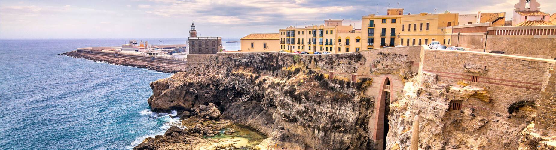 The city walls of Melilla