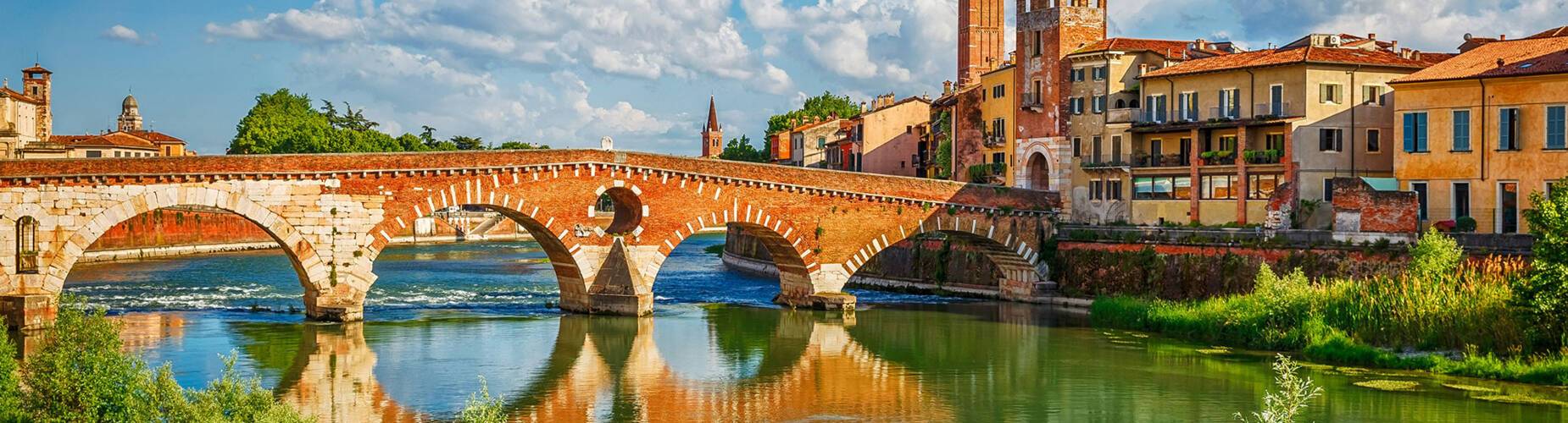 Ponte Pietra Bridge in Venice