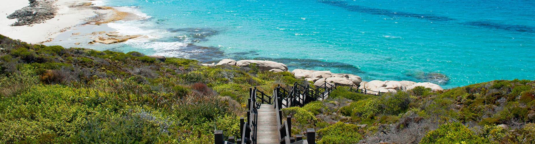 Panoramic view of Cable Beach in Albany