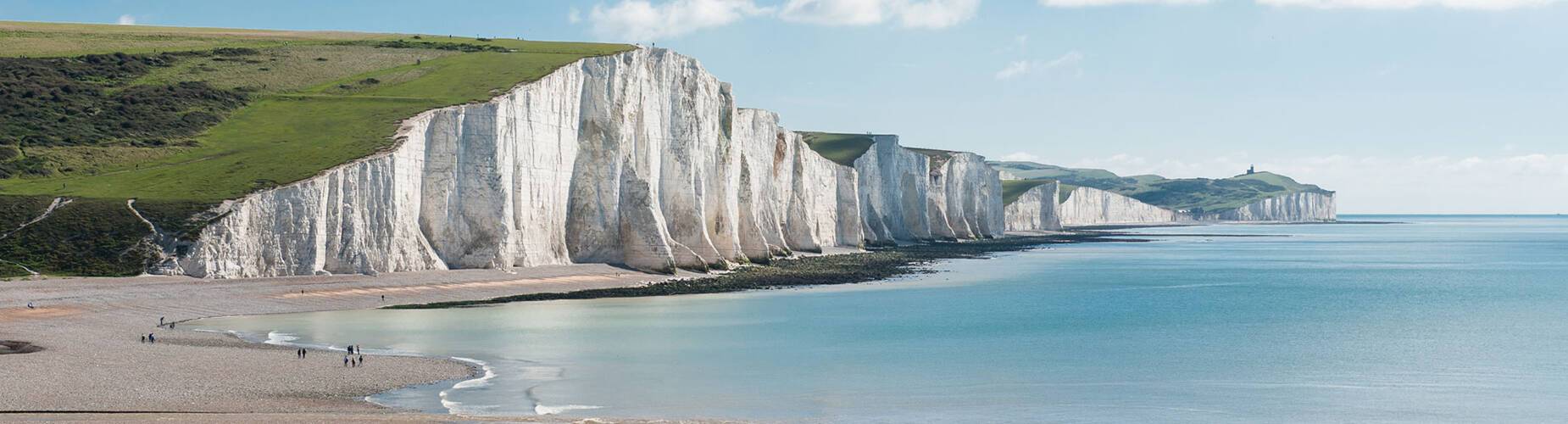 View of the White Cliffs of Dover from the water