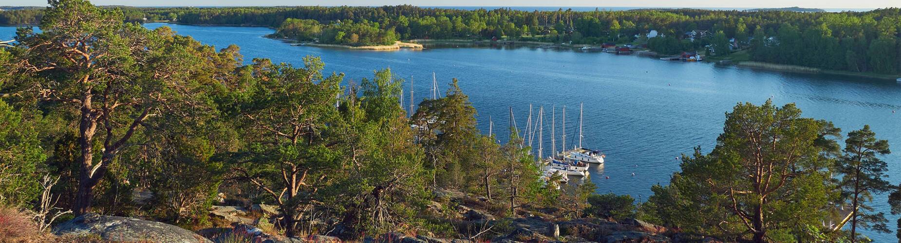 An aerial view of Mariehamn