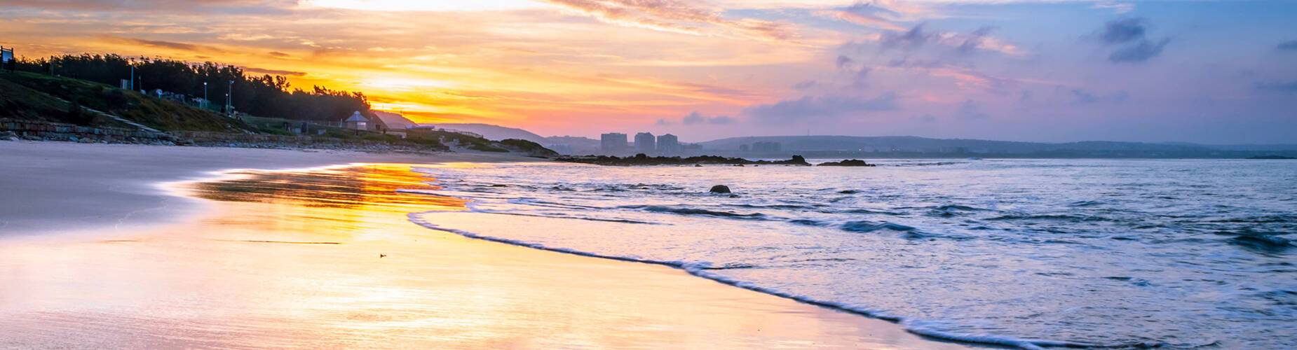 The view of a beach in Mossel Bay