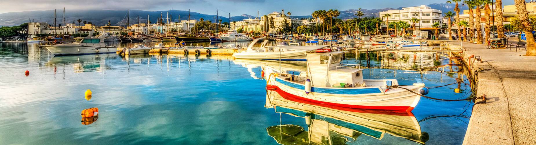 Kos town harbour