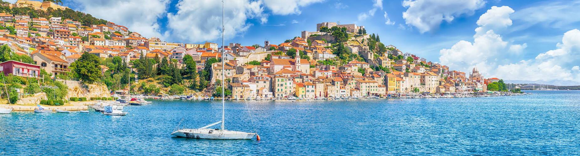 A panoramic view of Sibenik