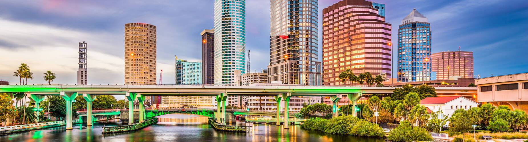 A panoramic view of Tampa