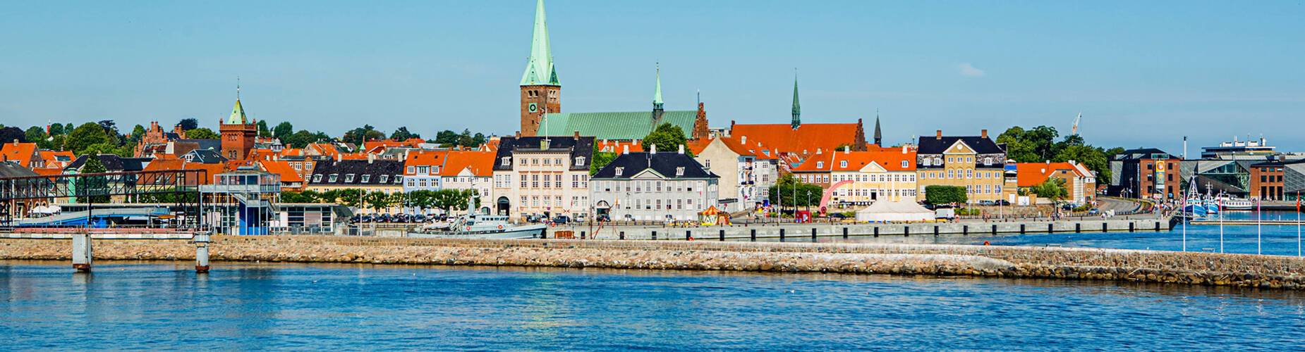 A panoramic view of Helsingborg