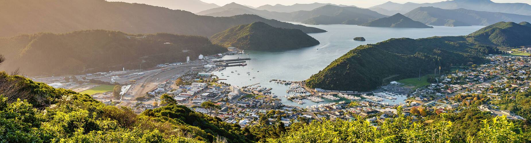 A panoramic view over Picton