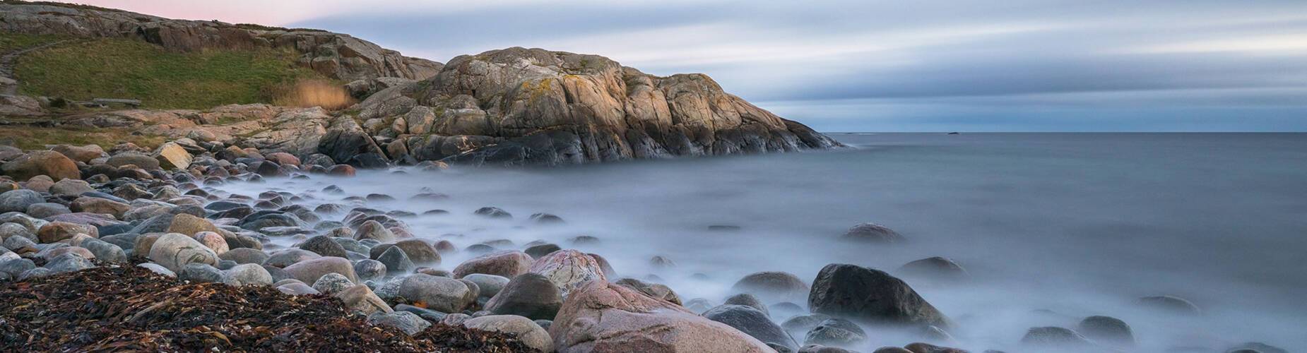 Pebbled beach in Arendal