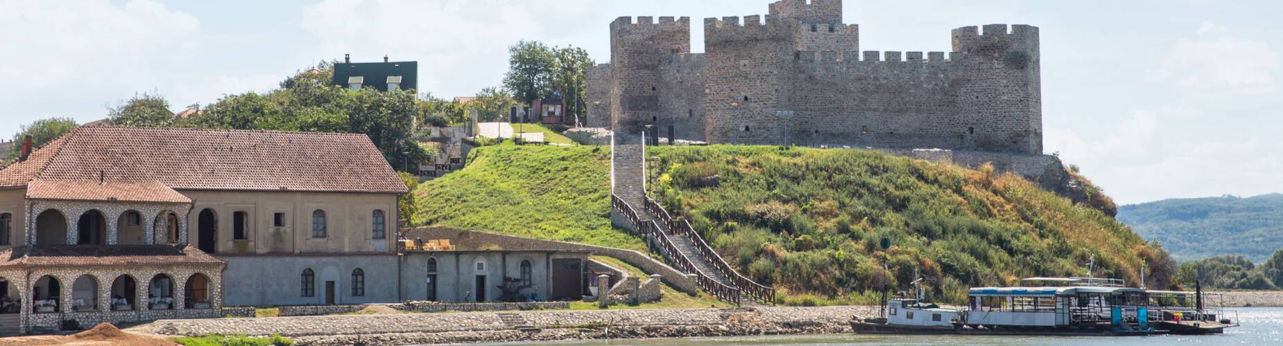 Kostolac's castle on the banks of the Danube River