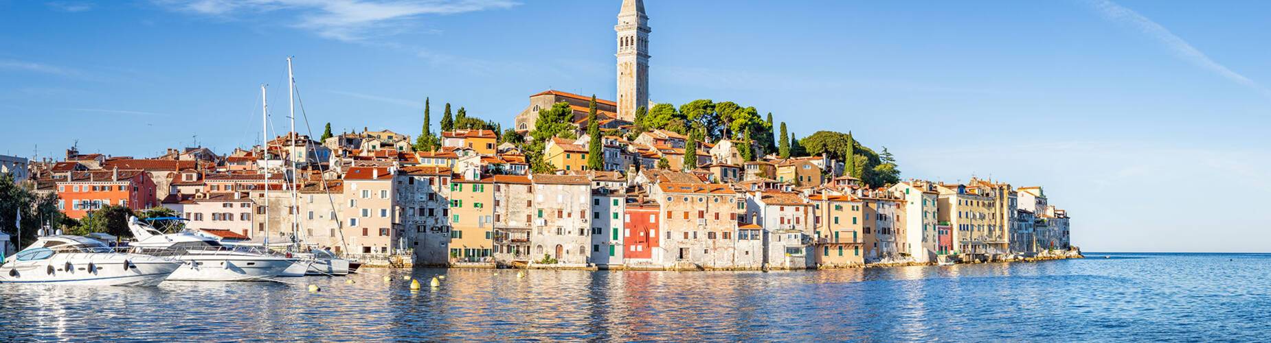 A panoramic view of Rovinj