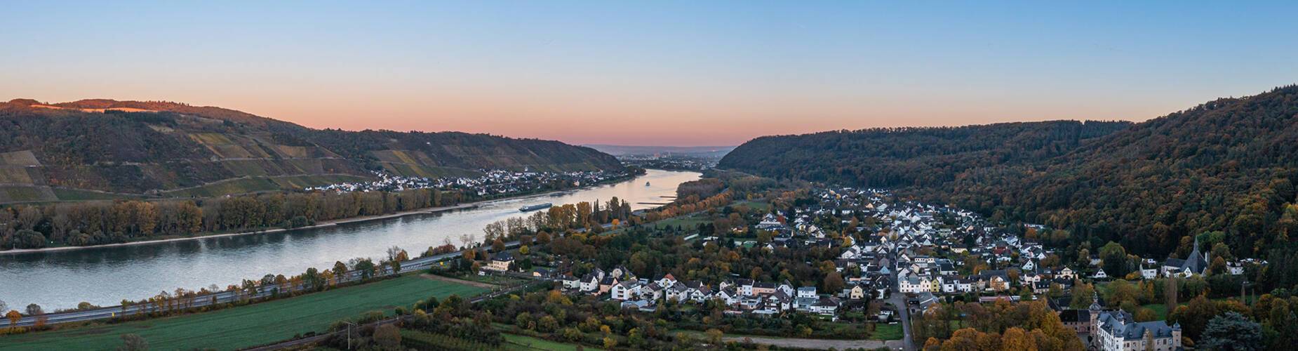 Andernach at sunset