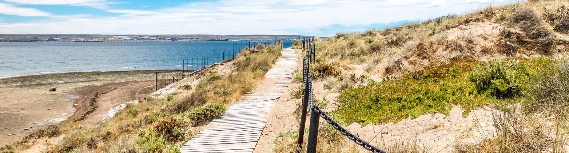 A panoramic view of Puerto Madryn