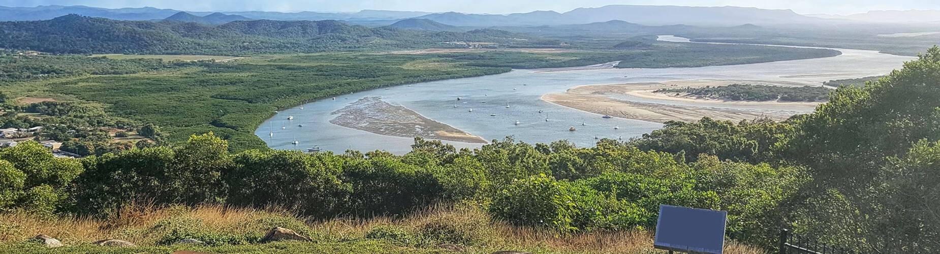 A panoramic view of Cooktown