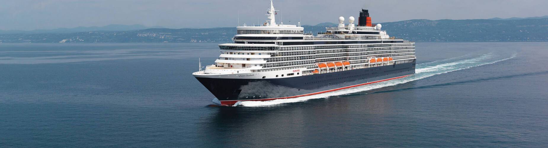 Queen Elizabeth at sea